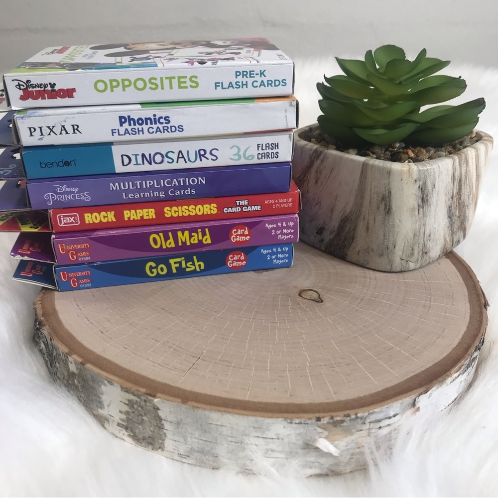 Kids Card Games Flash Cards Bundle